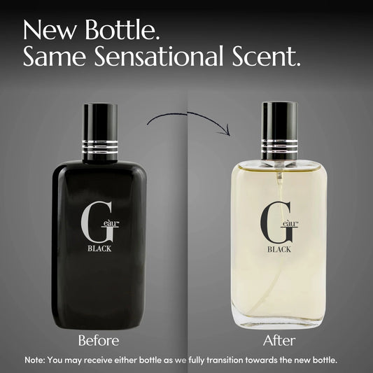 Geau Black Eau De Toilette Spray, Cologne for Men, 3.4 Fl Oz