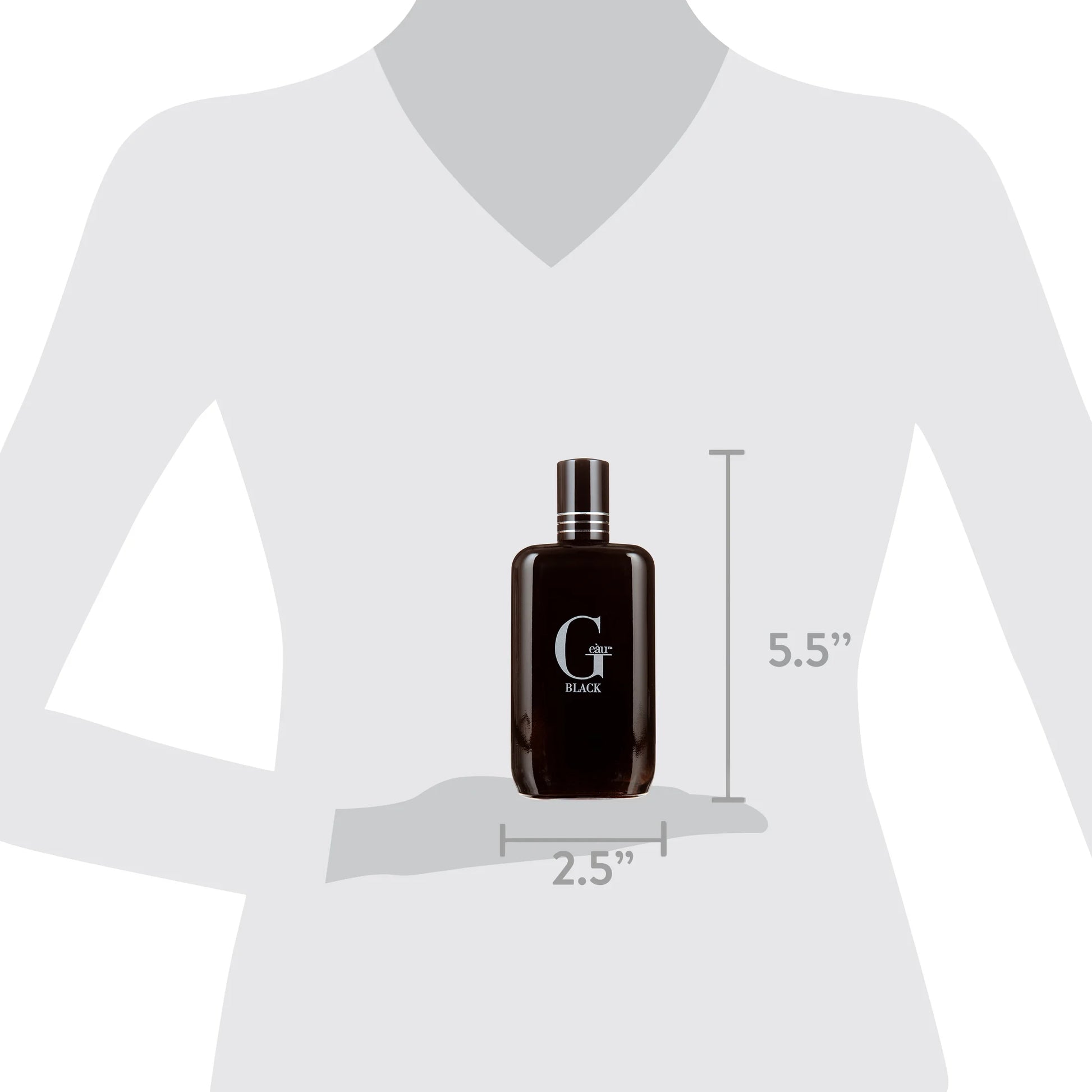 Geau Black Eau De Toilette Spray, Cologne for Men, 3.4 Fl Oz