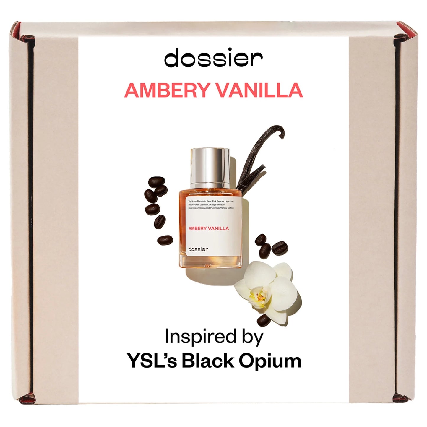 Ambery Vanilla Eau De Parfum, Inspired by Ysl'S Black Opium, Perfume for Women, 1.7 Oz