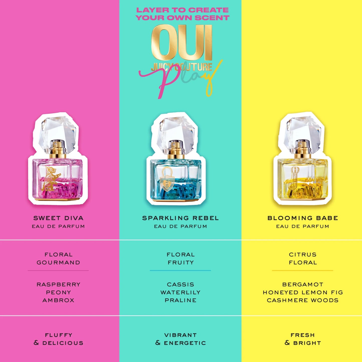OUI Play Sparkling Rebel Eau De Parfum, Perfume for Women, 0.5 Oz