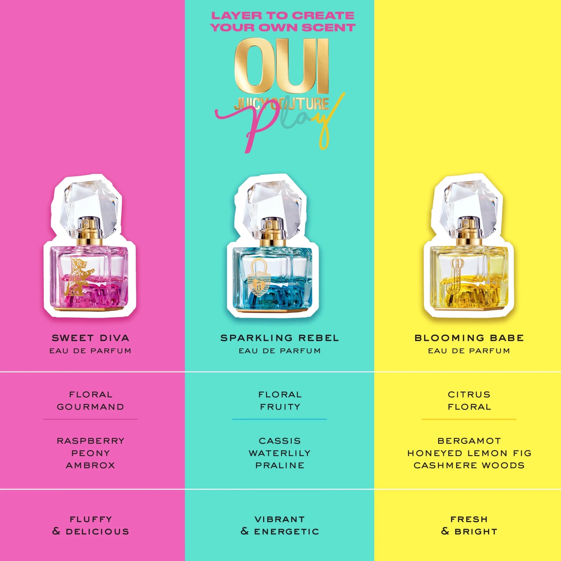 OUI Play Sparkling Rebel Eau De Parfum, Perfume for Women, 0.5 Oz