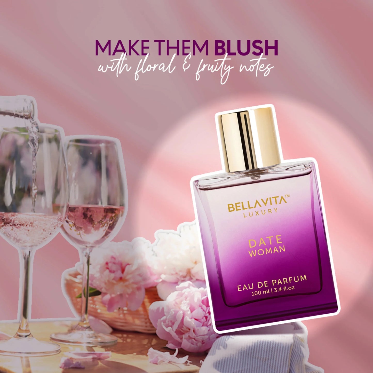 DATE Woman, Perfume for Women, 3.4 Oz EDP Spray
