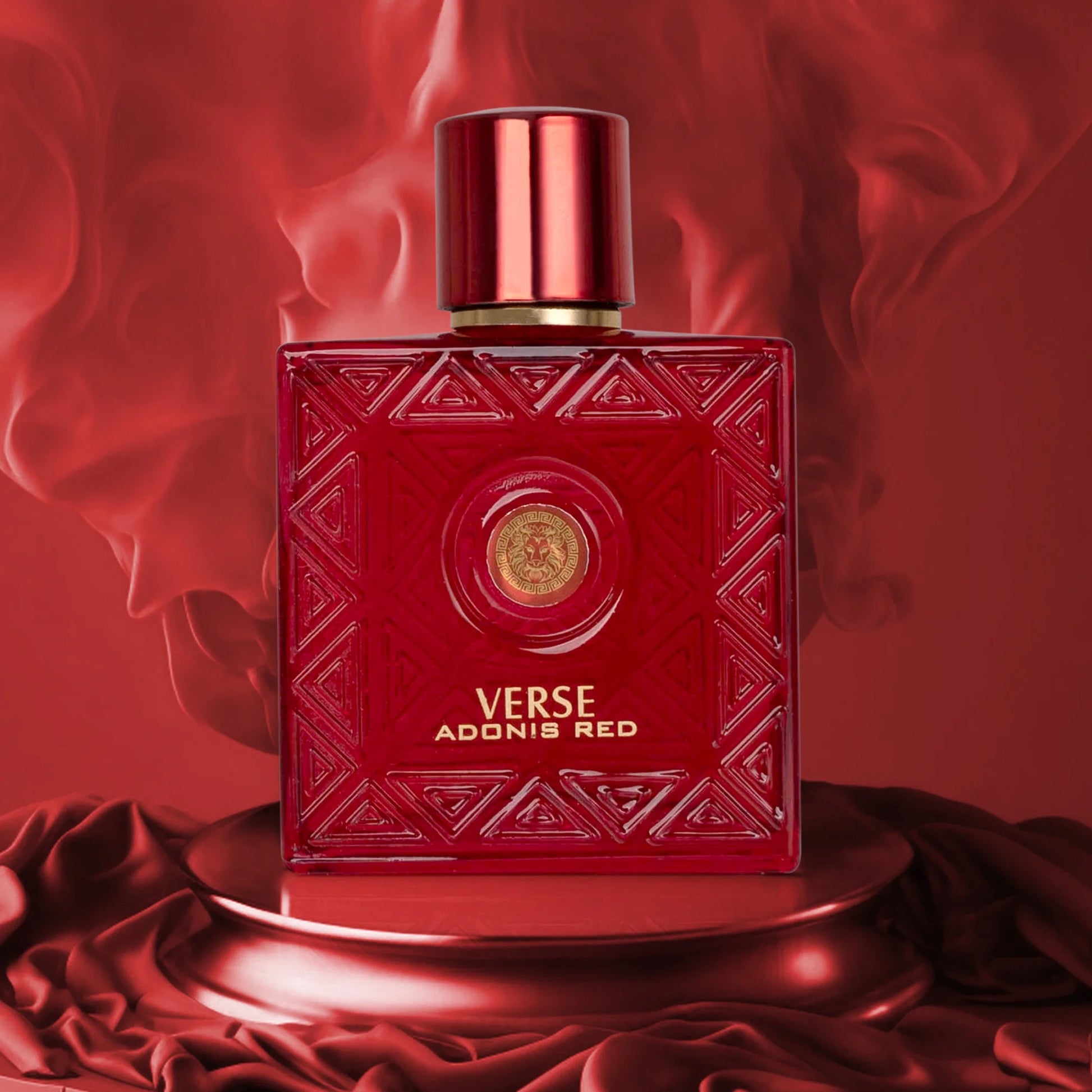 Adonis Red for Men - 100Ml Eau De Parfum Spray for Men - Long Lasting Fruity Warm & Floral Fragrance Smell Fresh All Day Long Includes Carrying Pouch Gift for Men for All Occasions