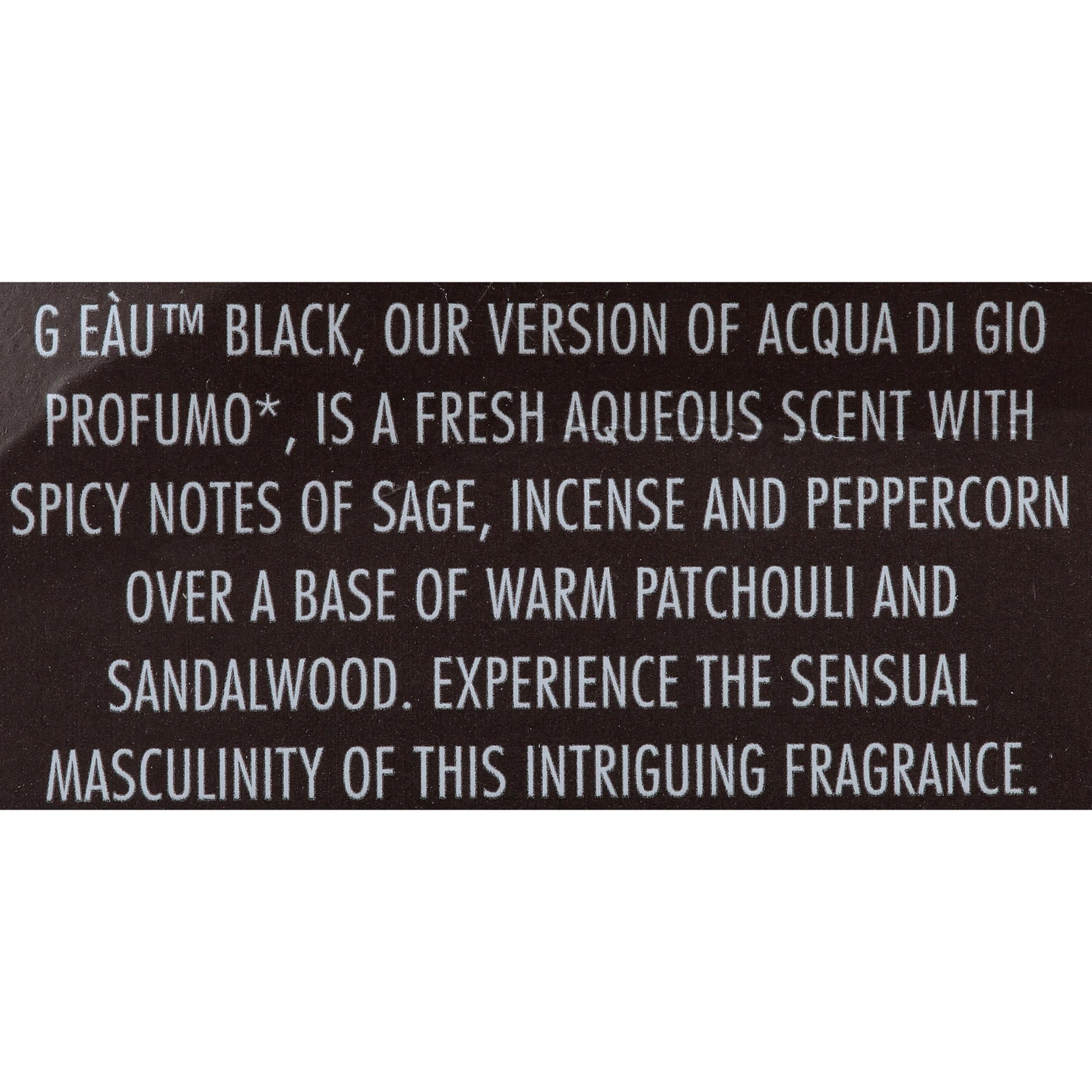 Geau Black Eau De Toilette Spray, Cologne for Men, 3.4 Fl Oz