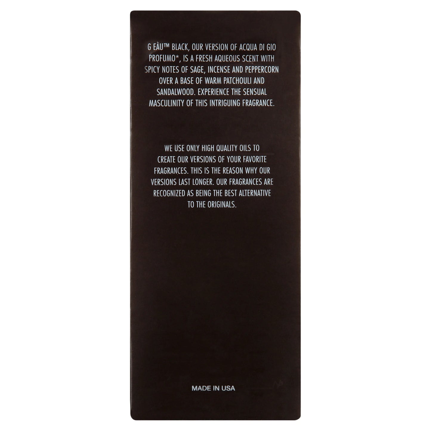 Geau Black Eau De Toilette Spray, Cologne for Men, 3.4 Fl Oz
