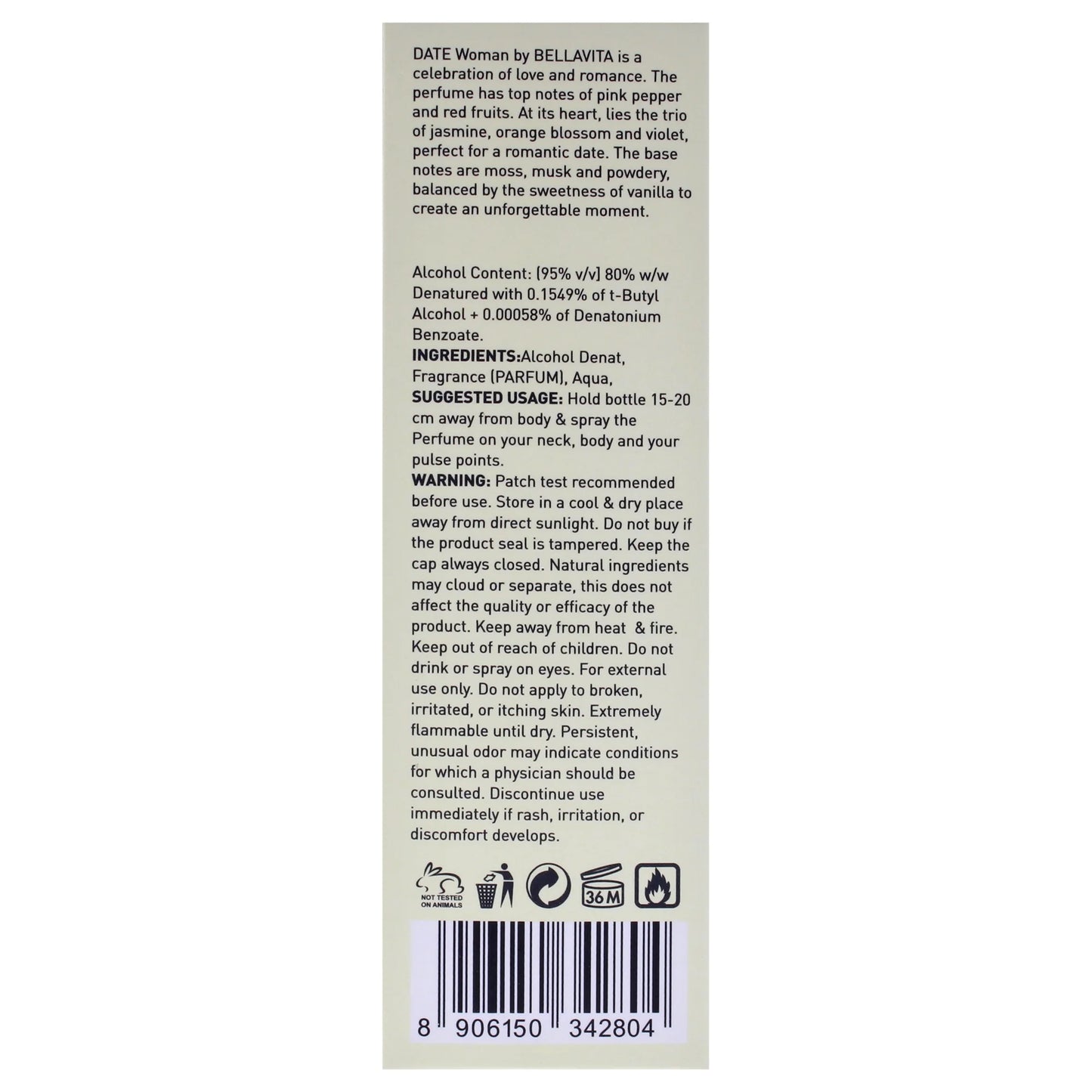 DATE Woman, Perfume for Women, 3.4 Oz EDP Spray