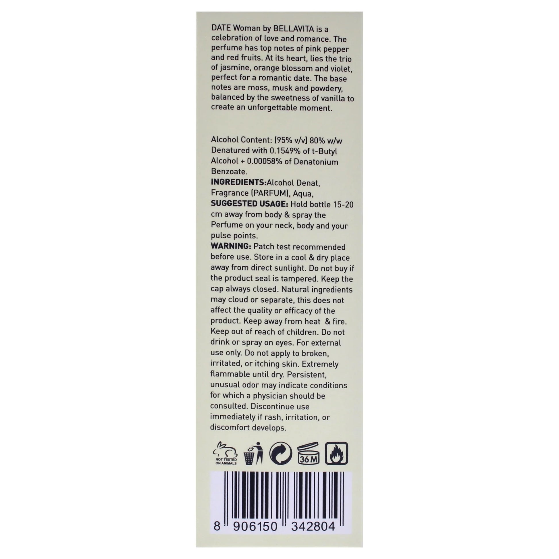 DATE Woman, Perfume for Women, 3.4 Oz EDP Spray